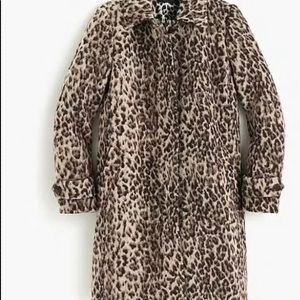 J. Crew Jackets & Coats - J. Crew topcoat in double leopard Size 8 NWT J. Crew Jackets & Coats - J. Crew topcoat in double leopard Size 8 NWT